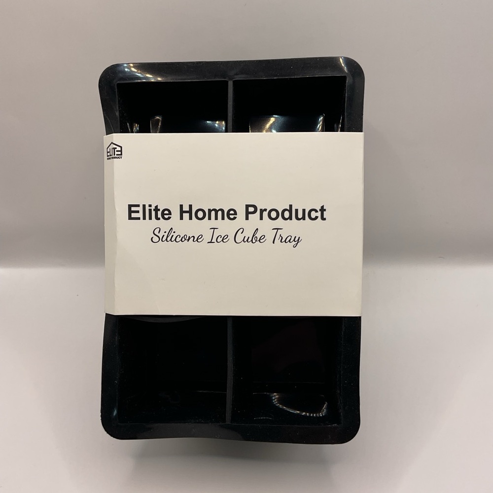 "Elite Home‎ Product NWT Silicone Ice Cube Tray Whiskey 2x2x2"" Ice Cube"